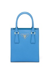 Prada triangle-logo Saffiano-leather tote bag