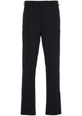 Prada triangle-logo straight-leg trousers