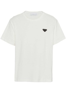 Prada triangle-logo terry T-shirt