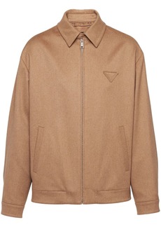 Prada triangle-logo blouson jacket