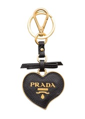 Prada Trick logo-plaque keychain