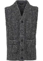 Prada V-neck tweed knitted vest