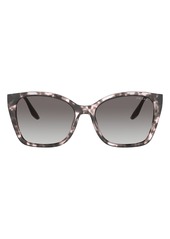 Women's Prada 54mm Gradient Cat Eye Sunglasses - Orchid Tortoise/ Grey Gradient