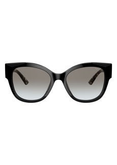 Prada 54mm Gradient Rectangular Sunglasses in Blck Gry Gradient at Nordstrom