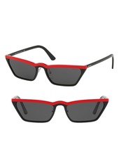 Women's Prada Ultravox 58mm Cat Eye Sunglasses - Red/ Black Solid