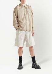 Prada zip-front cotton shirt