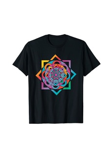 PrAna Asian Yoga Art Spiritual Meditation Sacred Geometry Mandala T-Shirt