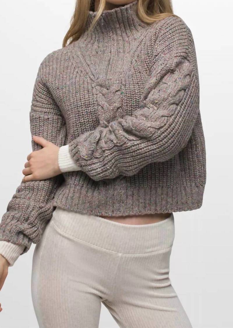 PrAna Laurel Creek Sweater In Pebble Grey