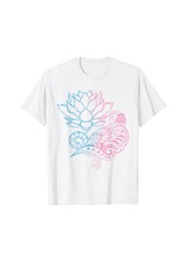 Mandala Lotus Flower Spiritual Prana Art Yoga Boho Lotus T-Shirt