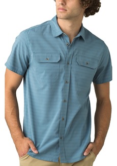 prAna Men's Cayman Short Sleeve Button-Up Shirt in Blue Note at Nordstrom