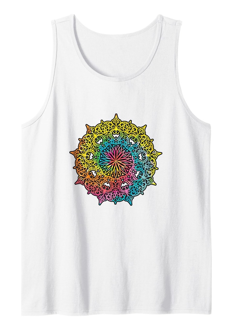 Prana Art Yoga Mandala Sacred Energy Geometry Meditation Tank Top