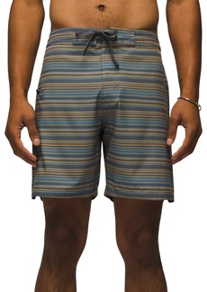 Prana Men's Fenton 9 Inch Boardshort, Size 30, Flint Clean Stripe