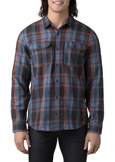 prAna Westbrook Plaid Recycled Blend Button-Up Shirt in Nightshade at Nordstrom