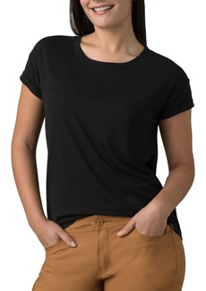 prAna Women's Cozy Up Short Sleeve T-shirt, XS, Black