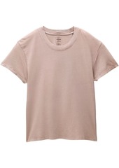 prAna Women's Everyday Vintage-Washed Short Sleeve T-Shirt, Small, Tan