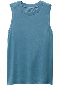 prAna Women's Everyday Vintage-Washed Tank, Small, Blue