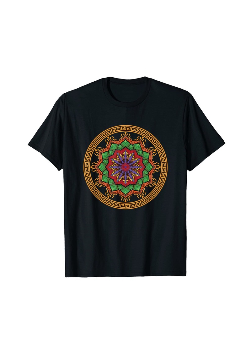 PrAna Sacred Geometry Spiritual Yoga Meditation Boho Mandala T-Shirt