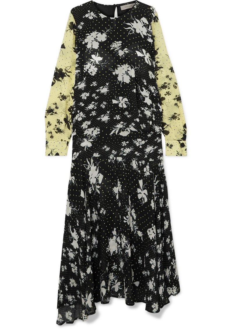 Marin Floral-print Georgette Maxi Dress