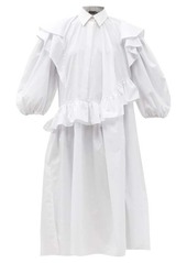 Preen By Thornton Bregazzi Emiko ruffled organic cotton-blend dress
