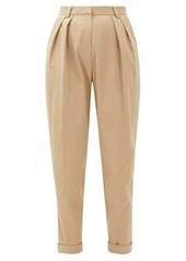 Preen Line Kasia cropped high-waist twill trousers