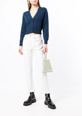 Pringle cropped button-up cardigan