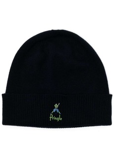 Pringle embroidered-motif wool beanie
