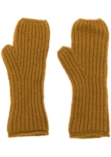 Pringle Fisherman's ribbed cashmere gloves