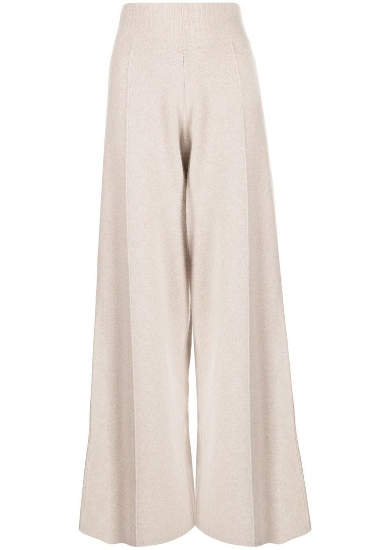 Pringle high-waisted knitted trousers