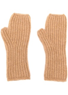 Pringle ribbed-knit cashmere gloves