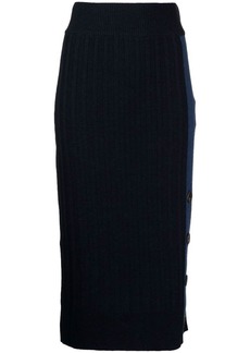 Pringle ribbed-knit pencil skirt