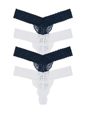 Privacy Please Violet Lace Thong 2 Pack