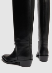 Proenza Schouler 30mm Bronco Leather Tall Boots