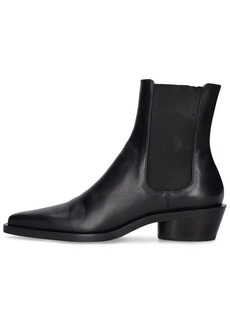 Proenza Schouler 40mm Bronco Leather Chelsea Boots