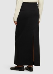 Proenza Schouler Adriana Wool Twill Suiting Long Skirt