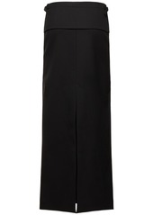 Proenza Schouler Adriana Wool Twill Suiting Long Skirt