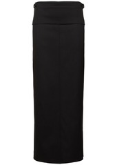 Proenza Schouler Adriana Wool Twill Suiting Long Skirt