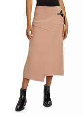 Proenza Schouler Aida Wrap Wool Midi-Skirt