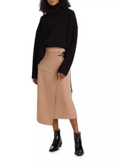 Proenza Schouler Aida Wrap Wool Midi-Skirt