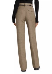 Proenza Schouler Aidan Melangé Straight-Leg Pants