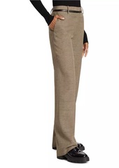 Proenza Schouler Aidan Melangé Straight-Leg Pants