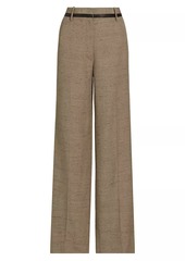 Proenza Schouler Aidan Melangé Straight-Leg Pants