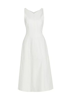 Proenza Schouler Arlet Cotton-Blend Stretch Twill Sleeveless Midi-Dress