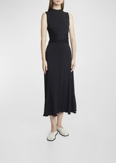 Proenza Schouler Beatrice Crisscross Sleeveless Jersey Midi Dress