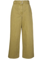 Proenza Schouler belted cropped trousers