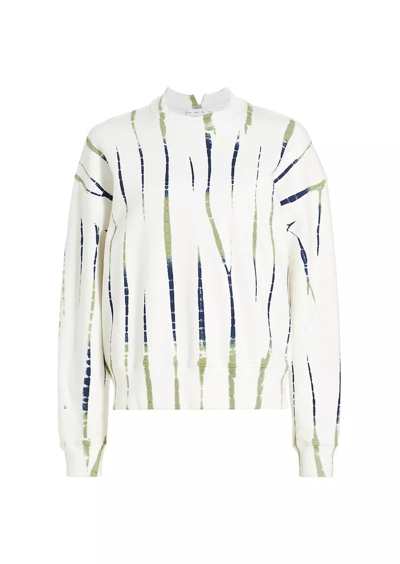 Proenza Schouler Blake Tie-Dye Stripe Sweatshirt