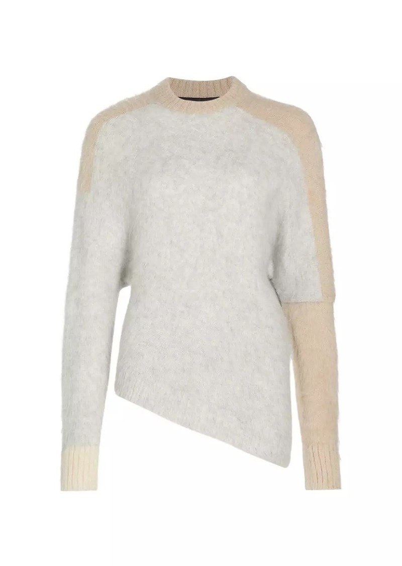 Proenza Schouler Brushed Mohair Colorblock Sweater