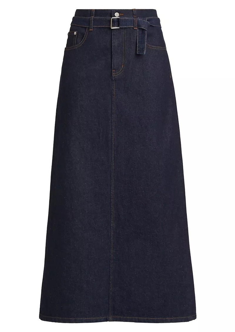 Proenza Schouler Calder Stretch Denim Maxi Skirt