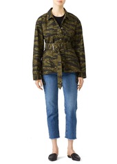 Proenza Schouler Camo Print Jacket In Green