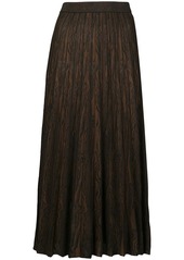 Proenza Schouler cashmere woodgrain jacquard knit skirt