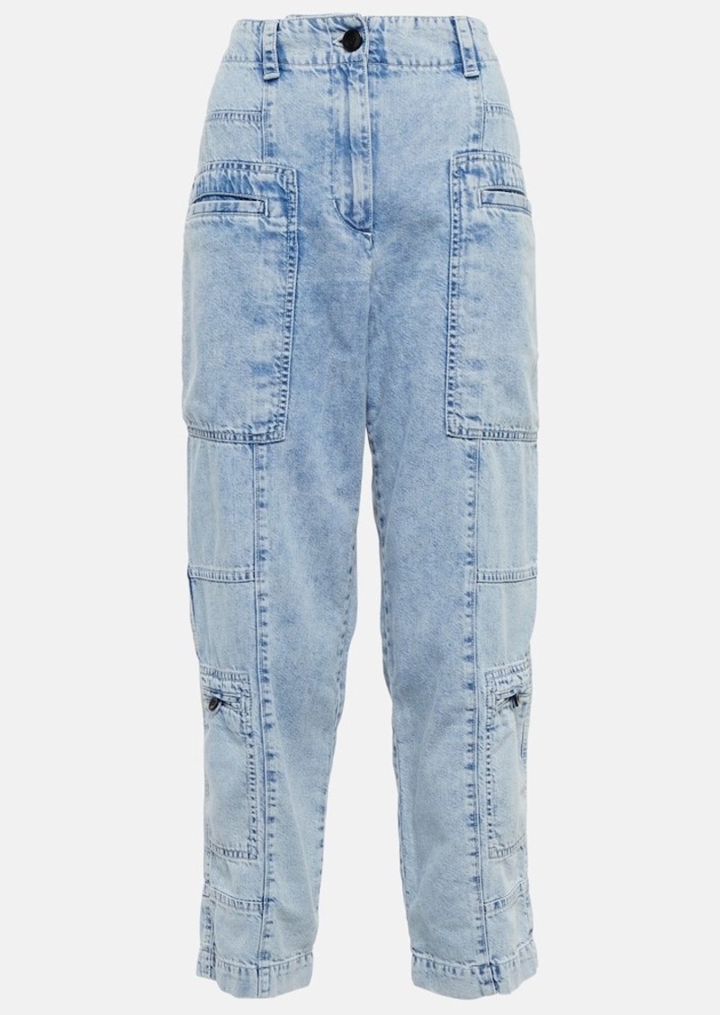 Proenza Schouler Chambray high-rise cargo jeans